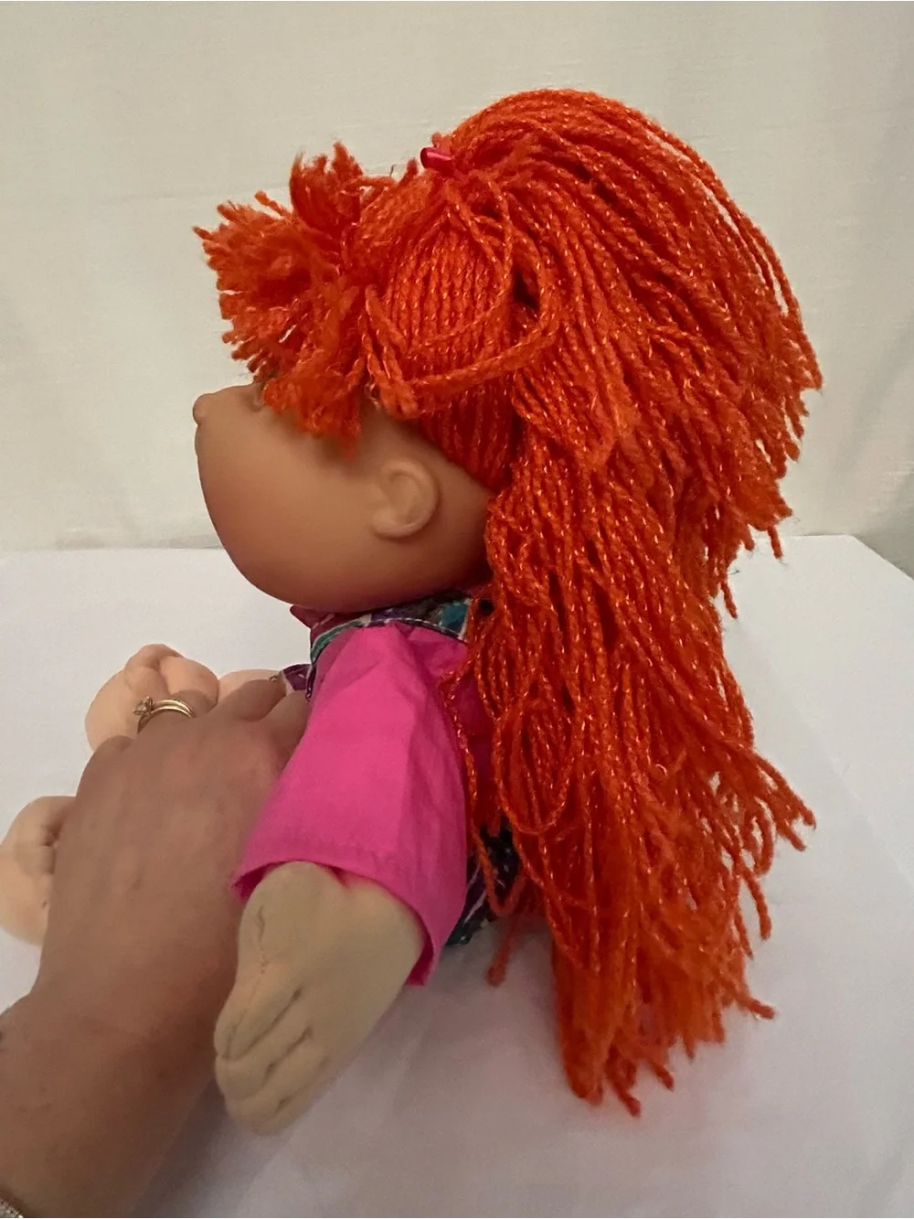 Vintage 1995 Cabbage Patch Doll with Orange Yarn Hair‎ - Kids Toy